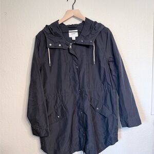 Light-Weight Gray Hooded Jacket